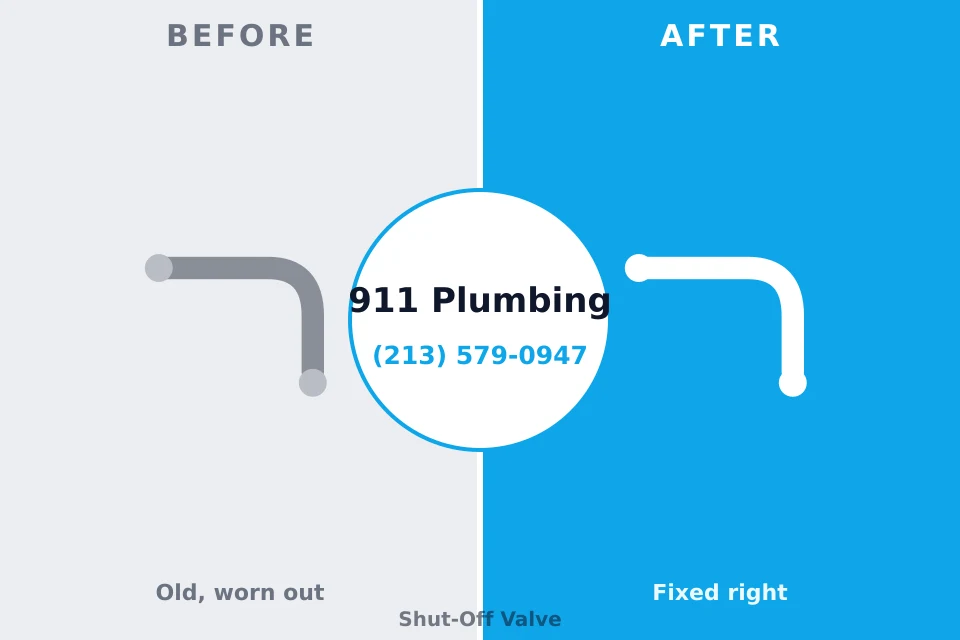 Before and after: plumbing repair Covington, TN